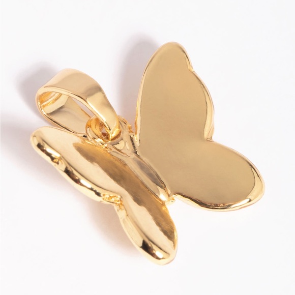 Gold Plated Butterfly Charm/ Pendant | NEW - Picture 3 of 4